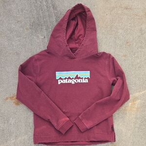 Patagonia Uprisal Hoody Recyled Burgundy Spell Out Hoodie Regular Fit M
